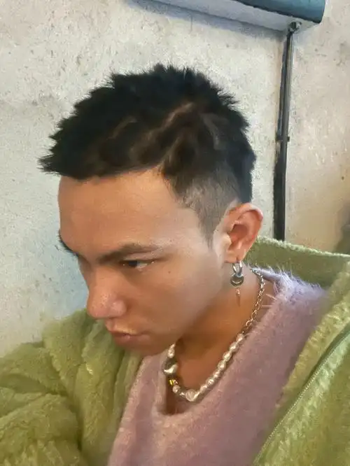 脏辫拆掉后对比