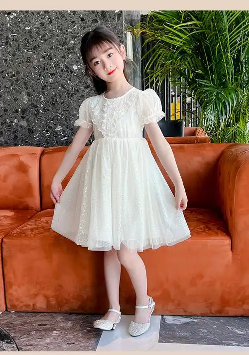 蓓馨贝童装8岁女童夏装连衣裙2022新款9儿童裙装洋气韩版10岁小女孩