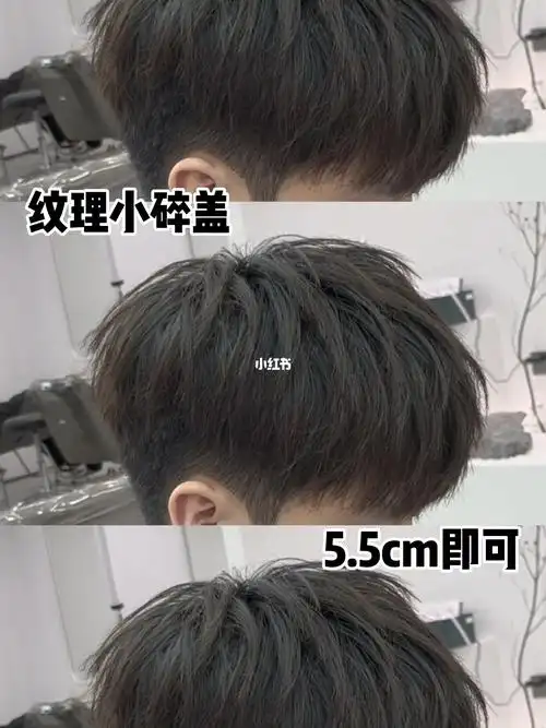 男生慵懒摩根纹理碎盖短发男士发型