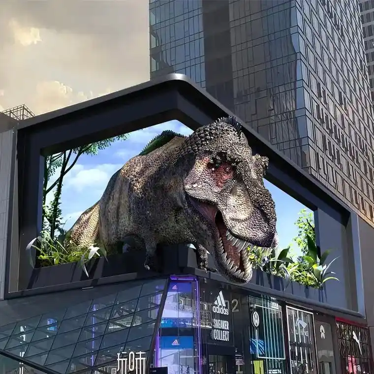 户外裸眼3d动画制作四折幕沉浸式全息投影.户外裸眼3d动画制 - 抖音