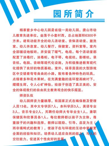 616海报印制海报展板素材538园所简介绍制度
