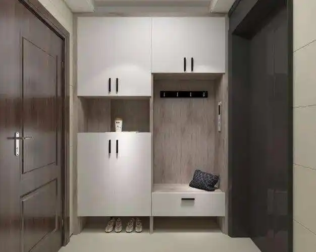 鞋柜就要这样装学起来靠墙式鞋柜装修效果图玄关鞋柜装修效果图欣赏