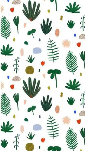 可爱卡通小图案平铺