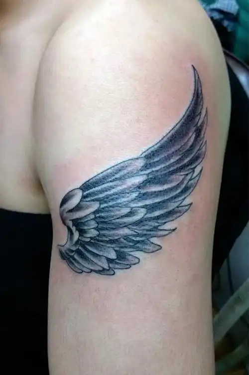 翅膀_纹身图案手稿图片_东刺青纹身均安的纹身作品集
