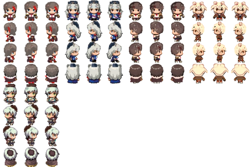 熊团rpg maker mv的像素行走图