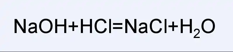 氢氧化钠跟稀盐酸反应 化学式