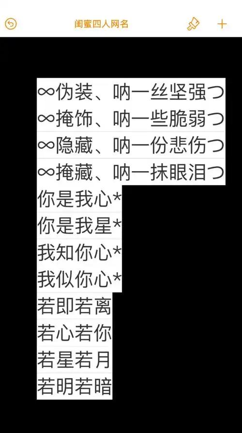 闺蜜网名友情久久哇