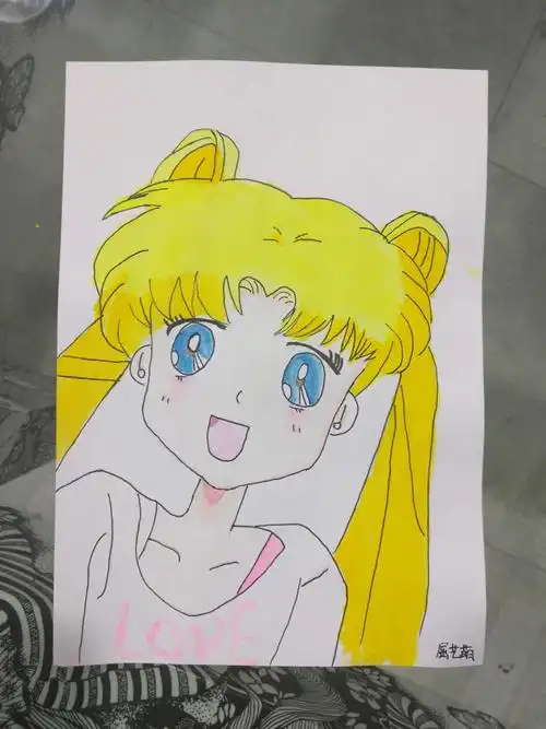 天星美术袁老师与您分享:『卡通班』美少女战士