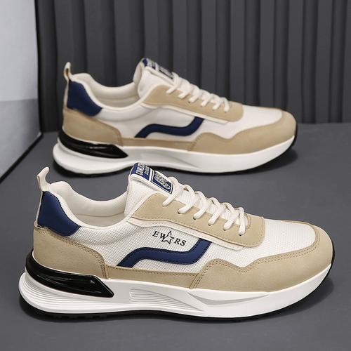 韩版男鞋复古休闲运动潮鞋2024新款春季男士潮流百搭高级感阿甘鞋