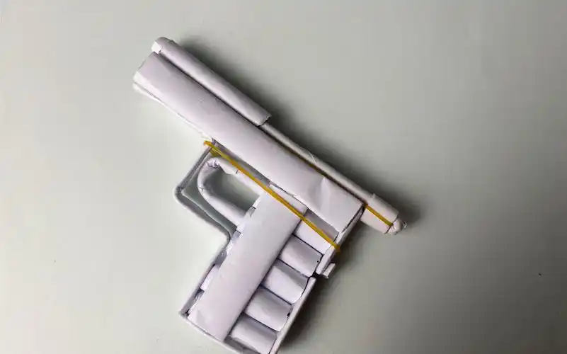 迷你手枪折纸教程-vc感觉刚好-折纸-哔哩哔哩视频