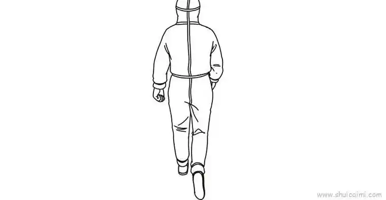 最美身边人简笔画