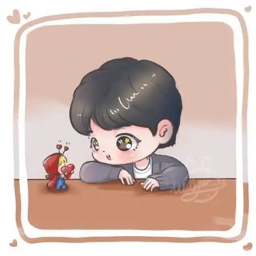 x玖少年团肖战daytoy合辑:一笔一划是小赞虾虾头像随意, 禁二改私印