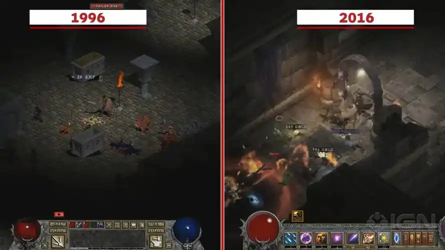 96版暗黑破坏神1pk重制版画质20年脱胎换骨