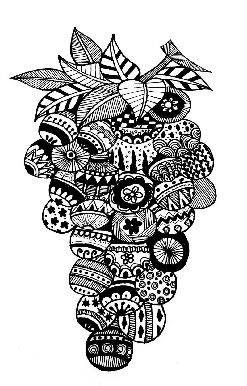 热门 #黑白线描画 #创意线描 #线描装饰画  - 抖音