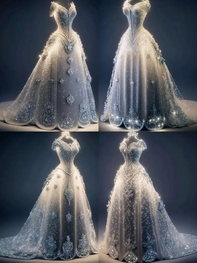 星空礼服,星空婚纱设计|宛若灿夜星辰