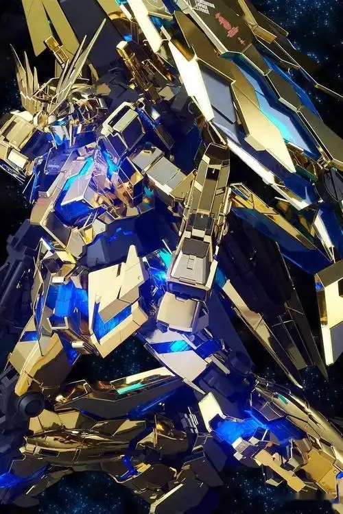 【拼装】金色の不死鸟!万代:网限 pg rx-0 独角兽高达三号机 菲尼克斯