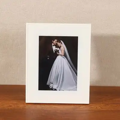 婚纱照定制小相框摆台简约水晶玻璃桌摆组合创意结婚照片制作10寸