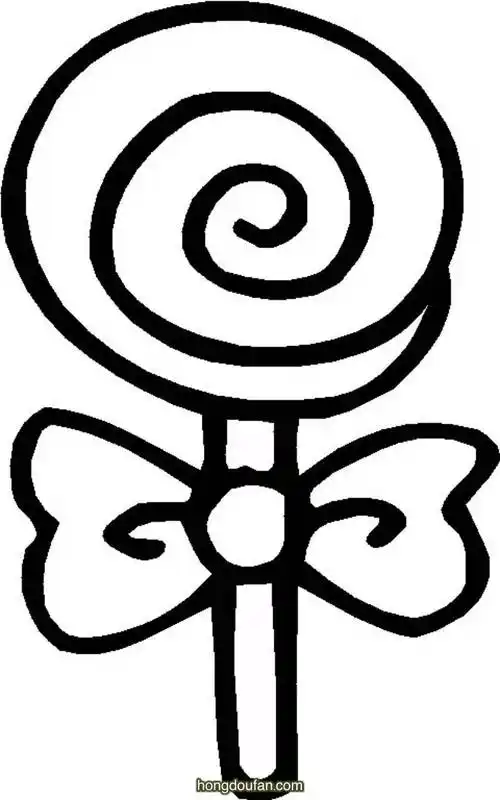 一步一步学习画可爱的棒棒糖棒棒糖简笔画大全