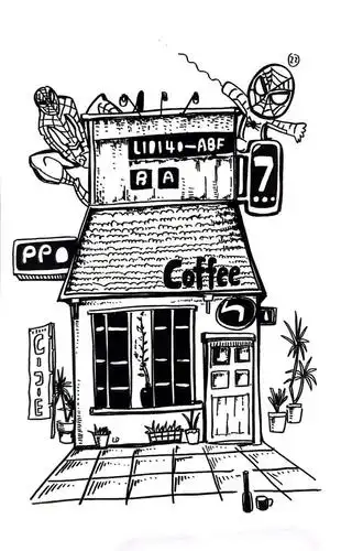 一组创意黑白线描画,适合零基础孩子写生课程!