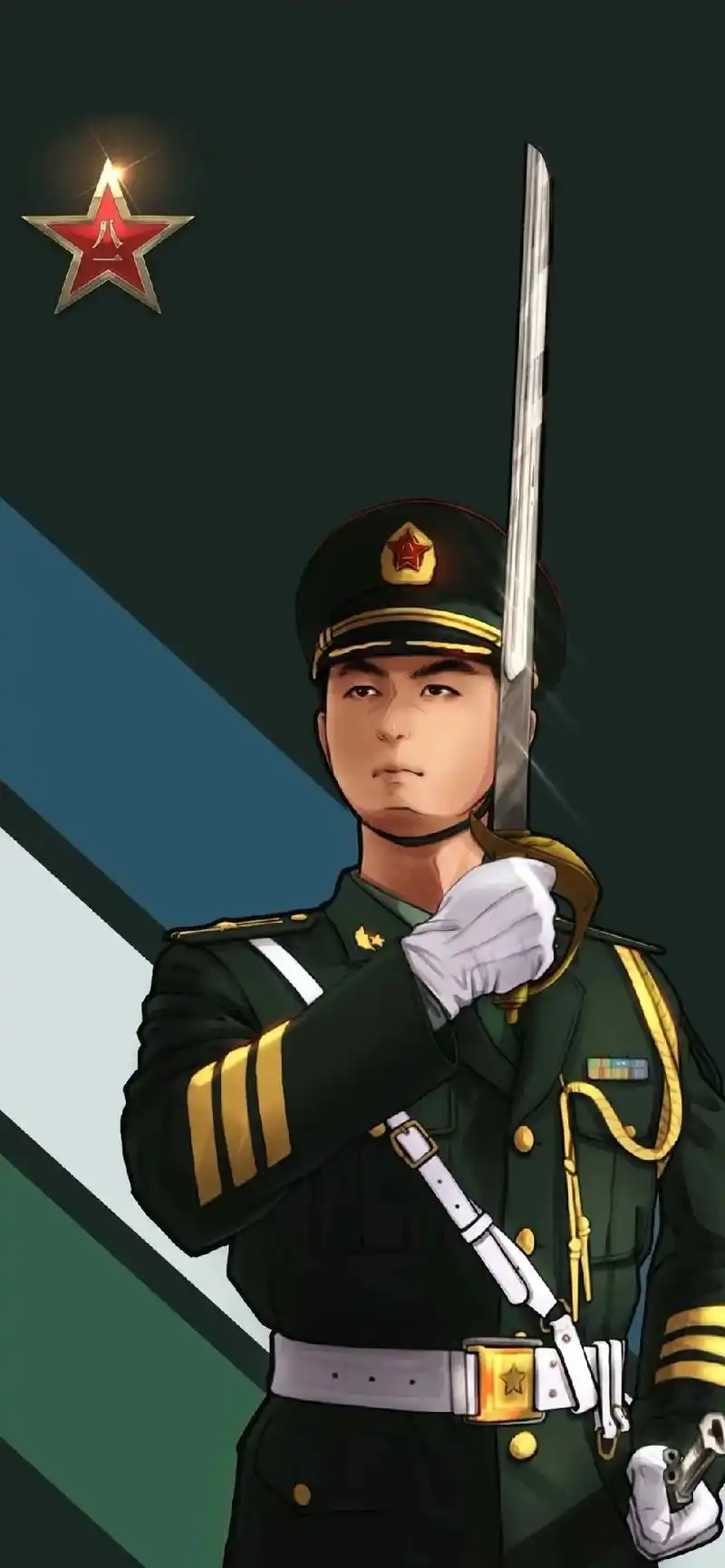 帅气壁纸#壁纸手机超清全面屏 #军人魂 #壁纸 - 抖音