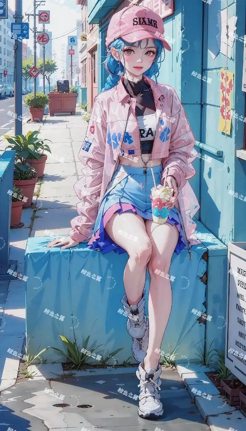 粉色棒球服女孩,甜酷爆表060606#图文伙伴计划 #壁纸  - 抖音