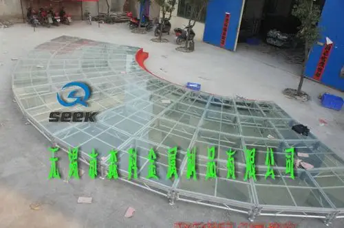 圆形玻璃舞台定做各种形式规格舞台