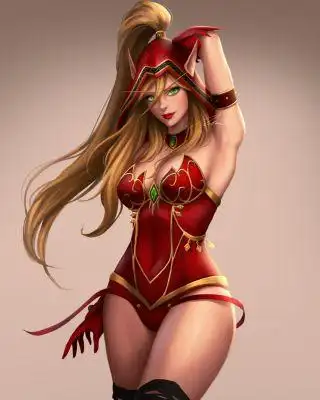 血精灵猎人这射箭姿势呃