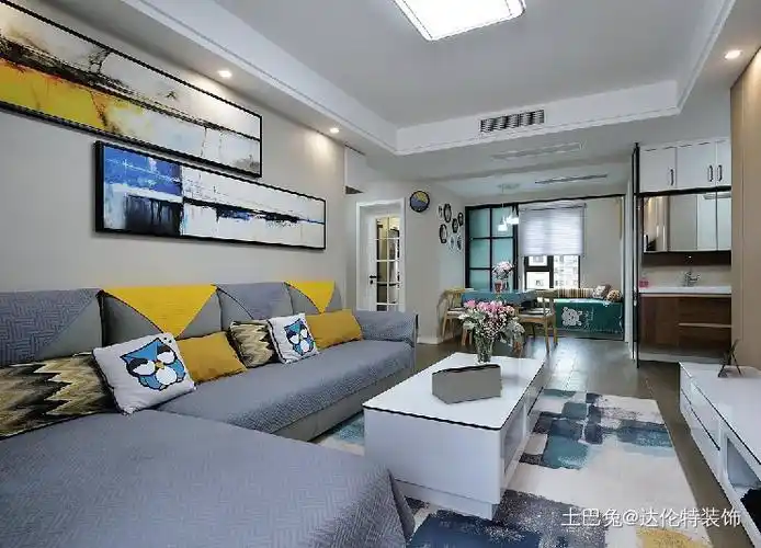客厅客厅现代简约78m05三居设计图片赏析--土巴兔装修效果图