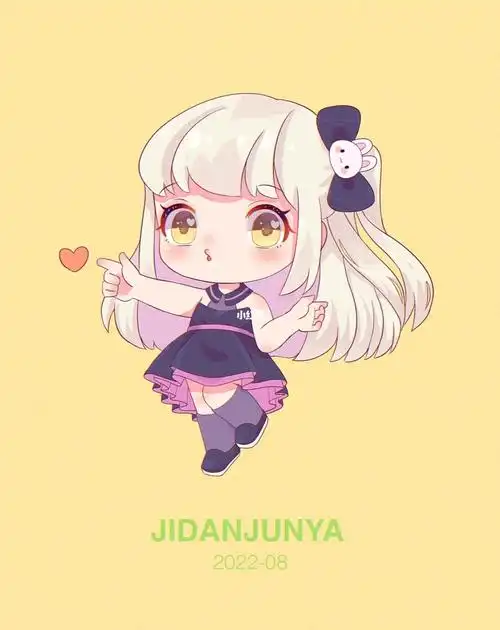 q版可爱漫画人物动态练习