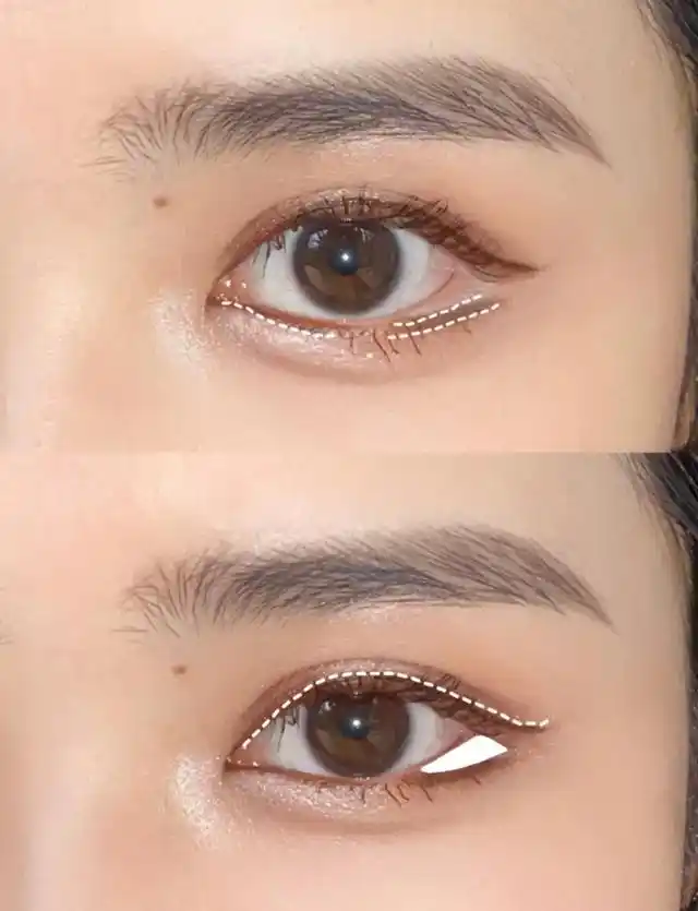 超简单放大两倍眼睛?新手眼睑下至妆学起来