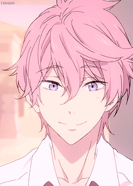 少年gif帅气gif粉发gif交谈gif