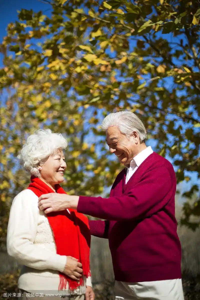 恩爱的老年夫妇