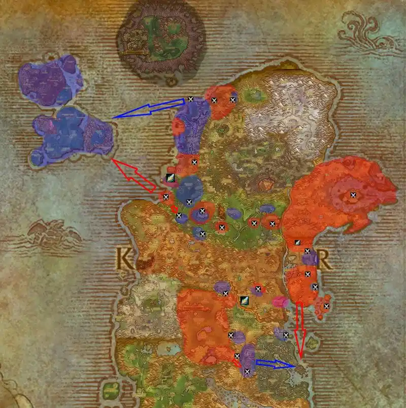 红衣男孩关于卡利姆多以及东部王国的现在局势