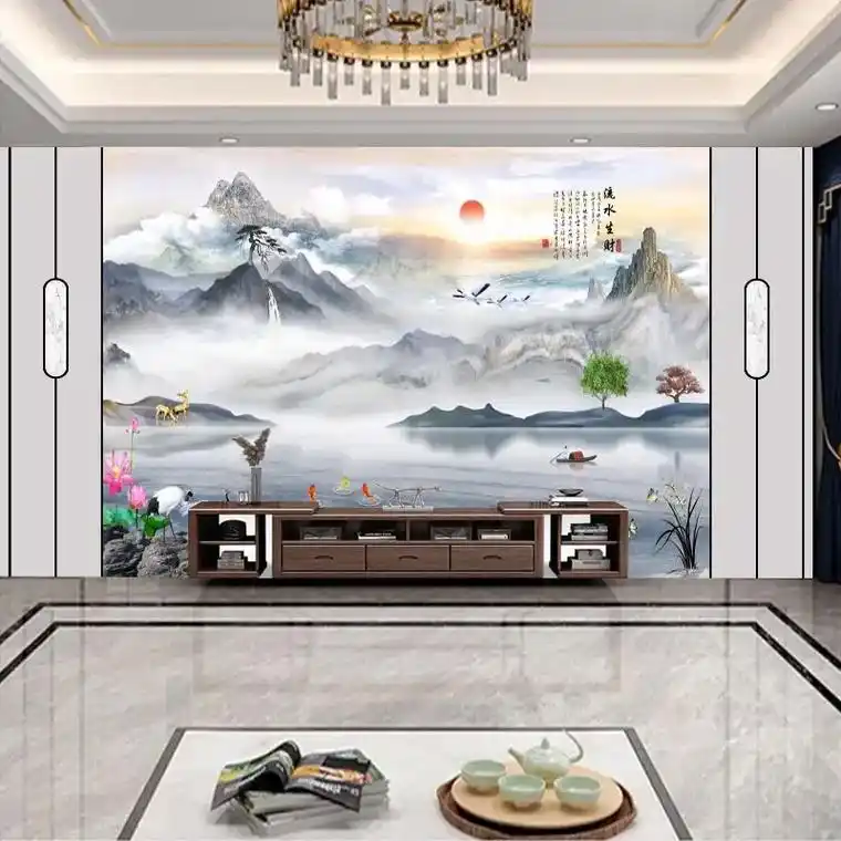 定制电视背景墙壁纸厂家直销