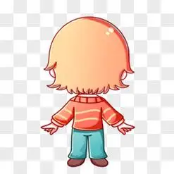 素材pngpsd人物pngpsd扁平化人物背面pngai卡通妈妈和孩子背影素材png