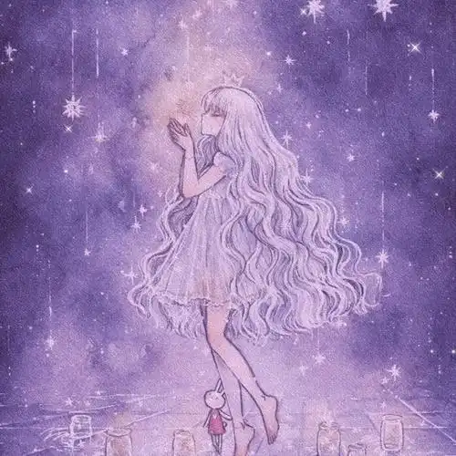 女头 仙气 紫色 梦幻