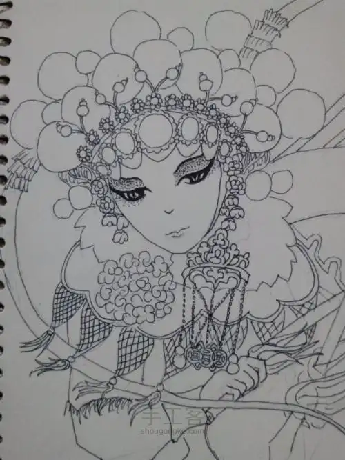 刀马旦最简单的简笔画