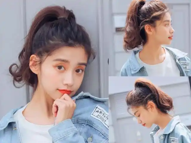 适合学生党们的4款高马尾扎发简单又减龄3分钟就能学会