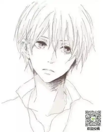 素描简笔画简单男孩漫画 简笔画图片大全-蒲城教育文学网