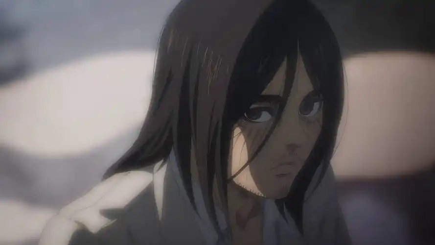 地与「主和派」对抗期间,阿尔敏成功炸毁了艾连的巨人骨架,岂料艾连并