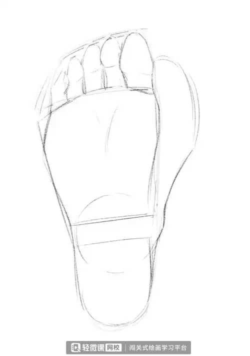 人物脚画法步骤_脚趾_脚掌_脚踝