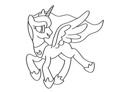 月亮公主简笔画步骤 - 爱知识