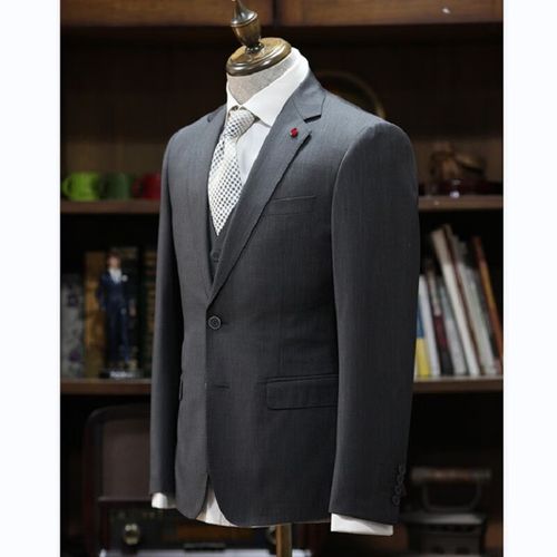 衣邦亲(上门量体)量身定制西装男士羊毛西服高级鼠灰色正装高定商务