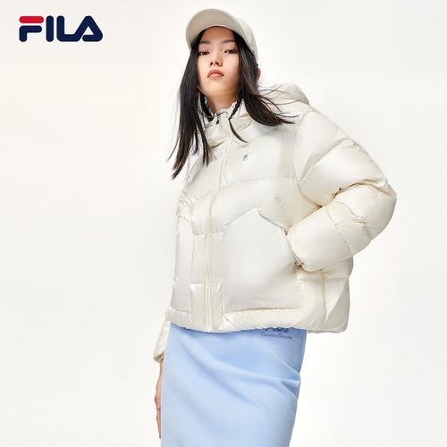 fila 斐乐2021年冬季新款保暖女子短款羽绒服f11w148910f