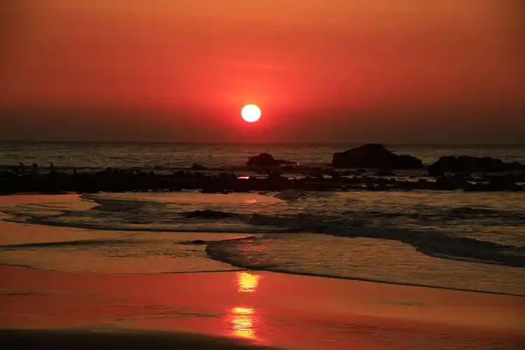 2021年第一天日出,红红火火