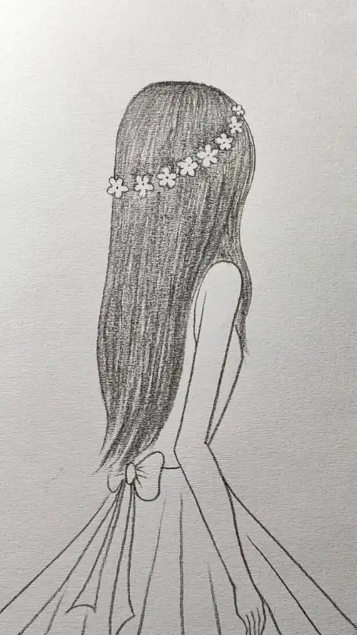 画画原来如此简单#画侧面女孩简笔画,秒会哦