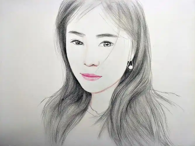 彩铅美女肖像画---叶青(过程)|纯艺术|绘画|yeqingms - 原创作品