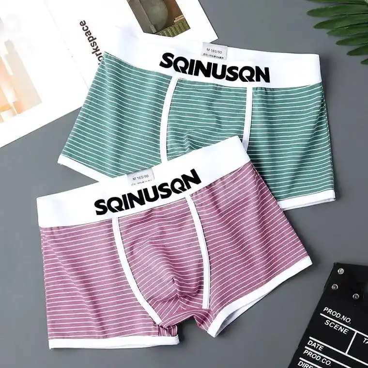 男生们,这款条纹棉质四角裤真的太舒适了!柔软透气,穿上去感觉 - 抖音