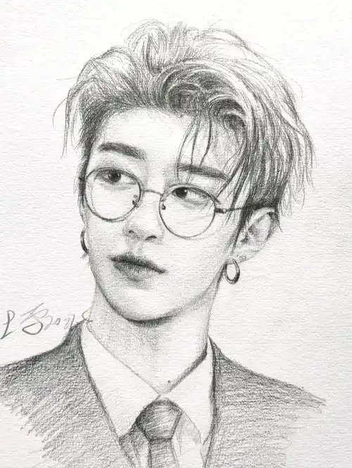 绘画工具:自动铅笔,康颂素描纸画幅尺寸:16k#范丞丞  #寻找小红书绘画