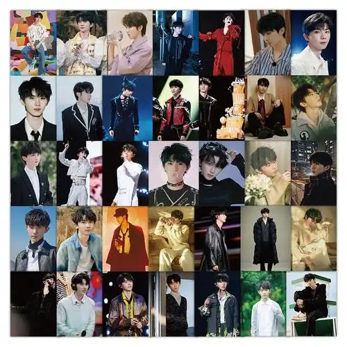 60张马嘉祺高颜值男明星贴纸装饰滑板车笔记本吉他防水贴画批发